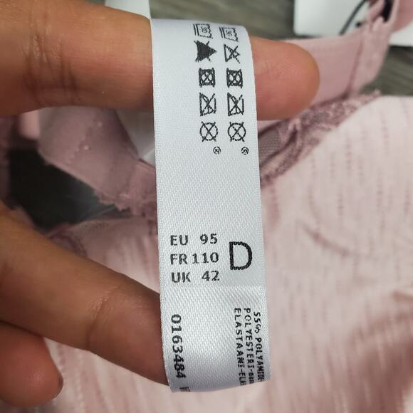 Prima Donna Monterrey Bra 42D Pink Lace NWT Luxury Delicate Boudoir Style - Picture 9 of 11